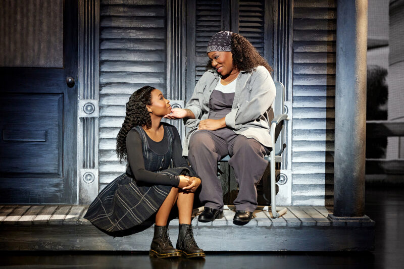 2. THE WIZ. Nichelle Lewis as Dorothy & Melody Betts as Aunt Em in The Feeling We Once Had. Photo by Jeremy Daniel, (c) 2023